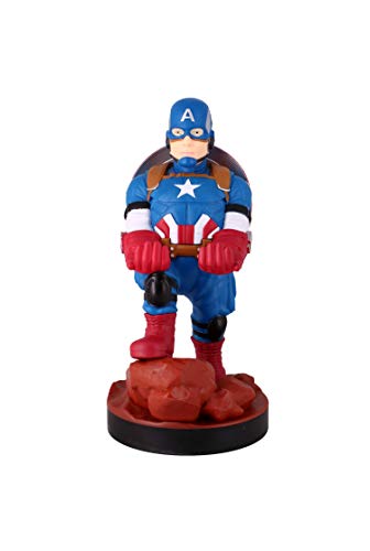 Cable Guys - Marvel Avengers Captain America Gaming Accessories Holder & Phone Holder for Most Controller (Xbox, Play Station, Nintendo Switch) & Phone von Cableguys