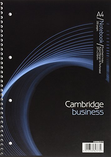 Cambridge A4 schwach und Rand Notizbuch, Drahtkammbindung (Pack von 3) von Cambridge