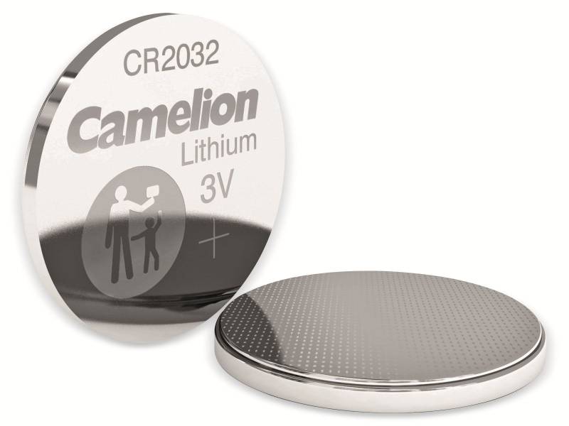 CAMELION Knopfzelle, CR2032, Lithium, 3 V, 220mAh, 5 St. von Camelion