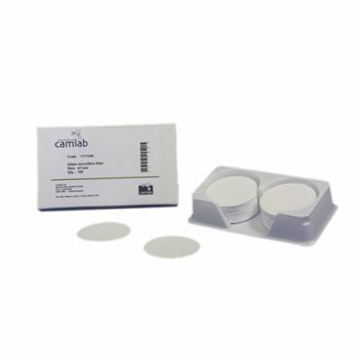 Camlab 1171243 Glas-Mikrofaser-Filterpapier, Klasse 263 [GF/F], 0,7 µm, 110 mm Durchmesser, 50 Stück von Camlab