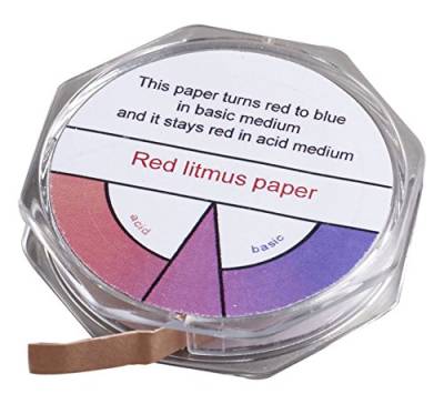 Camlab 1171270 Litmus Testpapierrolle, 7 mm x 5 m, Rot von Camlab