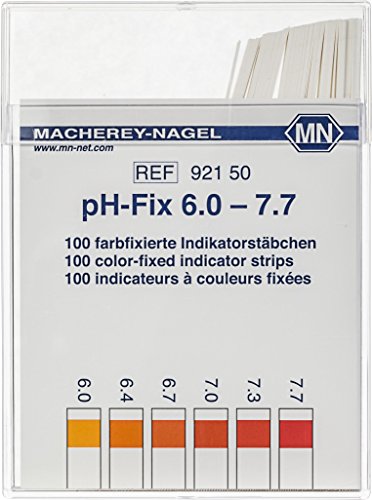 Camlab pH-Fix 1138928 Indikatorstäbchen, pH 6,0-7,7, 6 x 85 mm, 100 Stück von Camlab