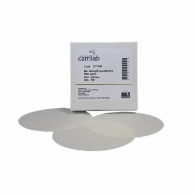 camlab 1171181 Grade 51 [541] Quantitative Wet Stärke Filter Papier, ashless, 125 mm Durchmesser (100 Stück) von Camlab
