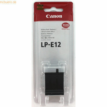 Canon Akku für Canon LP-E12 Li-Ion 7,2 Volt 875 mAh schwarz von Canon