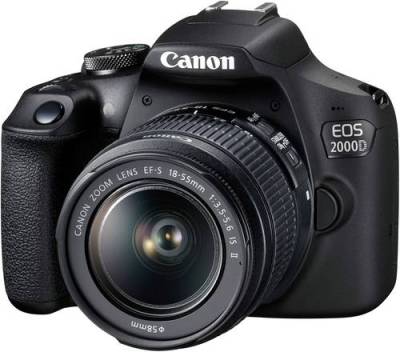 Canon EOS-2000D Digitale Spiegelreflexkamera EF-S 18-55mm IS II 24.1 Megapixel Schwarz Optischer Suc von Canon