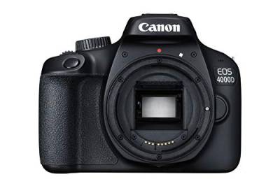 Canon EOS 4000D DSLR Kamera Gehäuse (18 MP, DIGIC 4+, EOS Movie Full HD, WiFi) schwarz von Canon