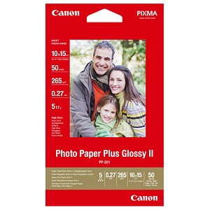 Canon Fotopapier PP-201 10,0 x 15,0 cm hochglänzend 265 g/qm 50 Blatt von Canon