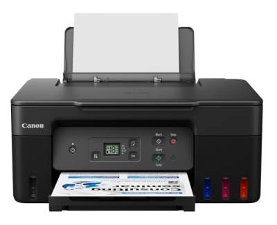 Canon PIXMA G2570 MegaTank 3in1 Multifunktionsgerät Große nachfüllbare Tintenbehälter DIN A4 (Scanner, Kopierer, Drucker, Farbtintenstrahldrucker, USB, LC Display), schwarz/grau von Canon