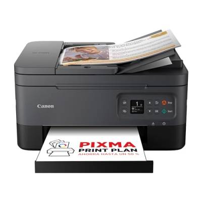 Canon PIXMA TS7450i 3-in-1 WLAN-Drucker fürs Homeoffice, Kopierer und Scanner – PIXMA Print Plan kompatibel – Randlosfotos – kabellos Drucken/Scannen via Cloud und Smartphone (Schwarz) von Canon