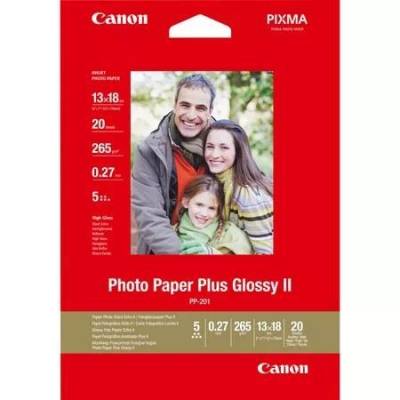 Canon PP-201 Glossy II Fotopapier Plus glänzend 130x180mm 265 g/m² - 20 Blatt von Canon