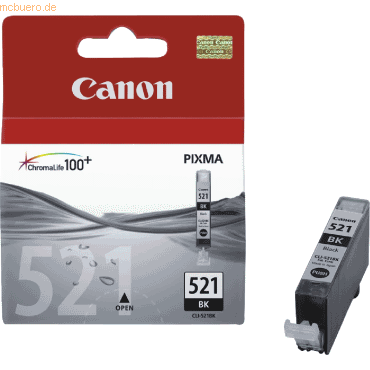 Canon Tintenpatrone Canon CLI-521BK schwarz von Canon