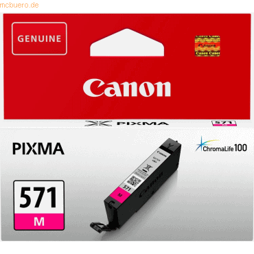 Canon Tintenpatrone Canon CLI-571 magenta ca. 345 Seiten von Canon