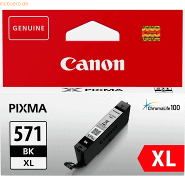 Canon Tintenpatrone Canon CLI-571XL schwarz ca. 810 Seiten von Canon