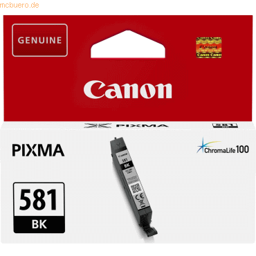 Canon Tintenpatrone Canon CLI-581BK schwarz von Canon