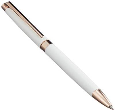 Caran d'Ache Kugelschreiber Léman Slim rosevergoldet in der Farbe Weiß, 4781001 von Caran d'Ache