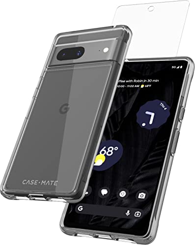 Case-Mate Google Pixel 7A Schutzhülle mit Displayschutzfolie (FlexiShield) [3,6 m Fallschutz] – Tough Clear von Case-Mate
