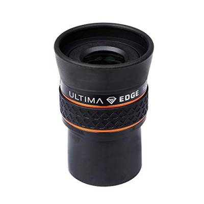 Celestron 93450 Ultima Edge 10 mm Parfokales Ultra-Flachfeld-Okular für 1,25 Zoll Fokussierer – Gestochen scharfe Sicht, voll vergütete Linsen, geformter Gummigriff, Schwarz von Celestron