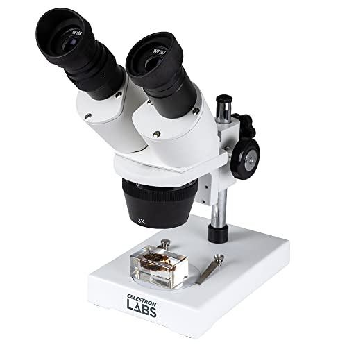 Celestron – Stereomikroskop – Celestron Labs S1030N – ergonomischer Binokularkopf – 10- und 30-fache Vergrößerung von Celestron