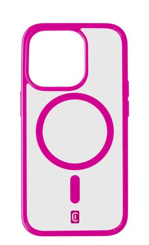 Cellularline Pop MagSafe Case MAG Backcover Apple iPhone 15 Pro Max Pink, Transparent MagSafe kompat von Cellularline