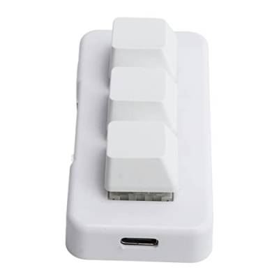 Changor Mini-3-Tasten-Tastatur, LED-USB-Mini-3-Tasten-Tastatur, leicht, einfach zu bedienen zum Arbeiten von Changor