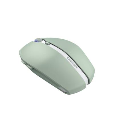CHERRY Gentix BT - Bluetooth Maus mit Multi-Device Funktion für bis zu 3 Endgeräte, AES-128- Verschlüsselung, Agave Green von Cherry