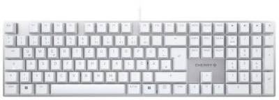 CHERRY KC 200 MX Kabelgebunden Tastatur Deutsch, QWERTZ, Windows® Weiß, Silber von Cherry