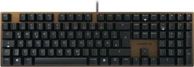 CHERRY KC 200 MX Tastatur USB QWERTZ Deutsch Schwarz - Bronze (G80-3950LHBDE-2) von Cherry