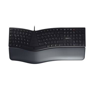 CHERRY KC 4500 ERGO kabelgebundene ergonomische Tastatur mit Handballenauflage von Cherry