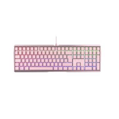 CHERRY MX 3.0S RGB, CHERRY MX-Brown-Switches - pink, mechanische Gamingtastatur, Kabelgebunden, RGB-Beleuchtung, Aluminium-Gehäuse von Cherry