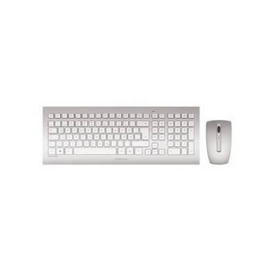 Cherry Cherry Desktop DW 8000 [DE] Wireless silver/white Tastatur- und Maus-Set von Cherry