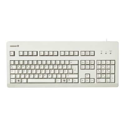 Cherry G80-3000 Kabelgebundene Tastatur US Layout mit Euro Symbol USB hellgrau von Cherry
