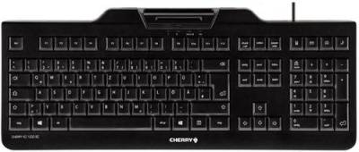 Cherry KC 1000 SC USB Tastatur Deutsch, QWERTZ Schwarz Chipkarten-Leser von Cherry