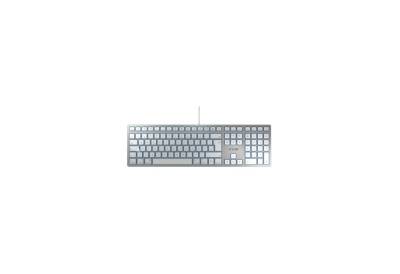 Cherry KC 6000 SLIM für MAC Kabelgebundene Tastatur, Silber/ Weiß, USB Tastatur von Cherry