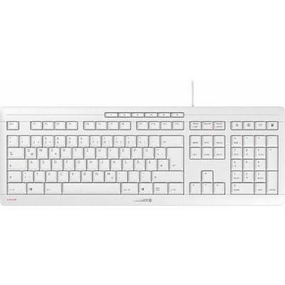 Cherry Stream Tastatur USB FR Layout weiß-grau von Cherry