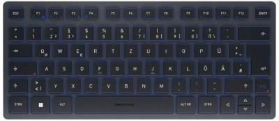 Cherry Tastatur kabellos JK-7100DE-22 schieferblau von Cherry