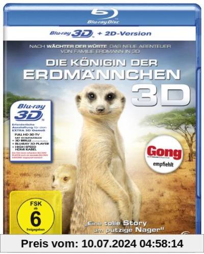 Die Königin der Erdmännchen 3D (+ 2D Version) [Blu-ray 3D] von Chris Barker