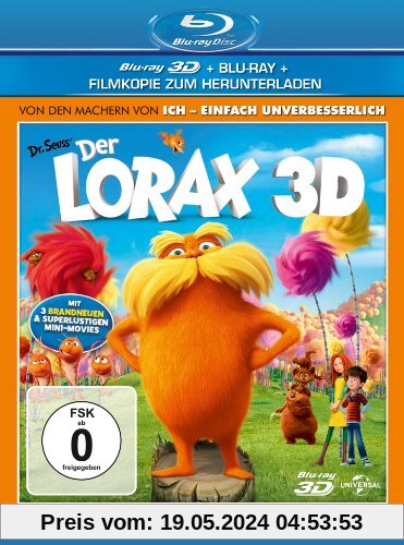 Der Lorax 3D (+ Blu-ray + DVD + Digital Copy) [Blu-ray 3D] von Chris Renaud