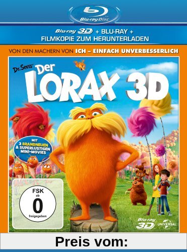 Der Lorax 3D (+ Blu-ray + DVD + Digital Copy) [Blu-ray 3D] von Chris Renaud