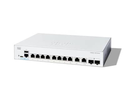 Cisco Catalyst 1300-8T-E-2G-Managed-Switch, 8-Port-GE, EXT. PS, 2 x 1-GE-Kombi, eingeschränkter Lebenszeitschutz (C1300-8T-E-2G) von Cisco
