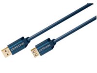 ClickTronic 3m USB 3.0 A/A m/f, 3 m, USB A, USB A, USB 3.2 Gen 1 (3.1 Gen 1), Männlich/Weiblich, Blau von ClickTronic