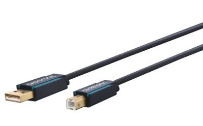 Clicktronic 70097 Casual USB 2.0 Kabel - Datenkabel mit der Steckerkombination A/B von Clicktronic