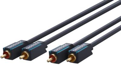 Clicktronic Casual Cinch-Koaxial Stereo Audiokabel (2x Cinch-Stecker/2x Cinch-Stecker) 0,5m von Clicktronic