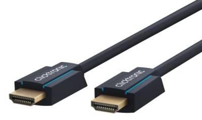 Clicktronic Ultra High Speed HDMI 2.1 Kabel mit Ethernet - 48 Gbps 8K / 4K 120Hz HDMI Kabel PS5 mit eARC, Dynamic HDR, VRR, 3D, Dolby Vision, Perfekt für XBOX, HDTV, Heimkino, Soundbar 2m von Clicktronic