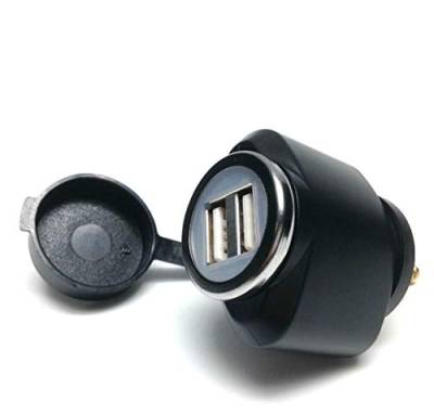 Cliff-Top® 3.3 Amp Motorcycle Hella (DIN) Socket to USB Adaptor (Mini), kompatibel mit BMW Motorrädern von Cliff Top