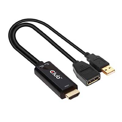 Club3D CAC-1331 - HDMI auf DisplayPort 1.2 4K60Hz M/F Aktiver Adapter von Club 3D