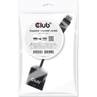 Club 3D DisplayPort 1.2 Adapter DP zu HDMI 2.0 aktiv UHD 4K60Hz schwarz CAC-2070 von Club3D