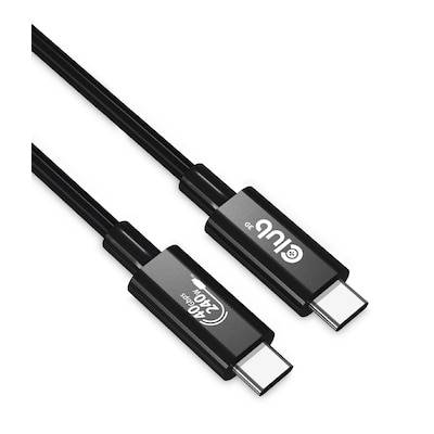 Club 3D USB 4 3x2 Typ-C Kabel USB-IF 8K60Hz PD 240W St./St. 1m schwarz CAC-1576 von Club3D