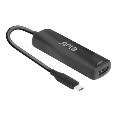 Club 3D USB Gen2 Typ-C auf HDMI 4K120Hz/8K60Hz HDR10, DSC1.2 PD Adapter St./B. von Club3D