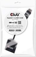 Club 3D - Video- / Audio-Adapter - DisplayPort / HDMI - DisplayPort (M) bis HDMI (W) - 20.3 cm - 4K Unterstützung von Club3D