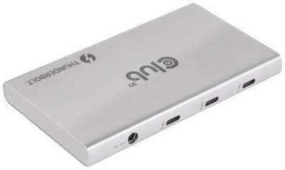 Club3D CSV-1580 USB-C® (USB 3.2 Gen 2) Multiport Hub Silber von Club3D